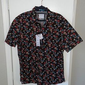 Men’s Denim & Flower floral short sleeve button up